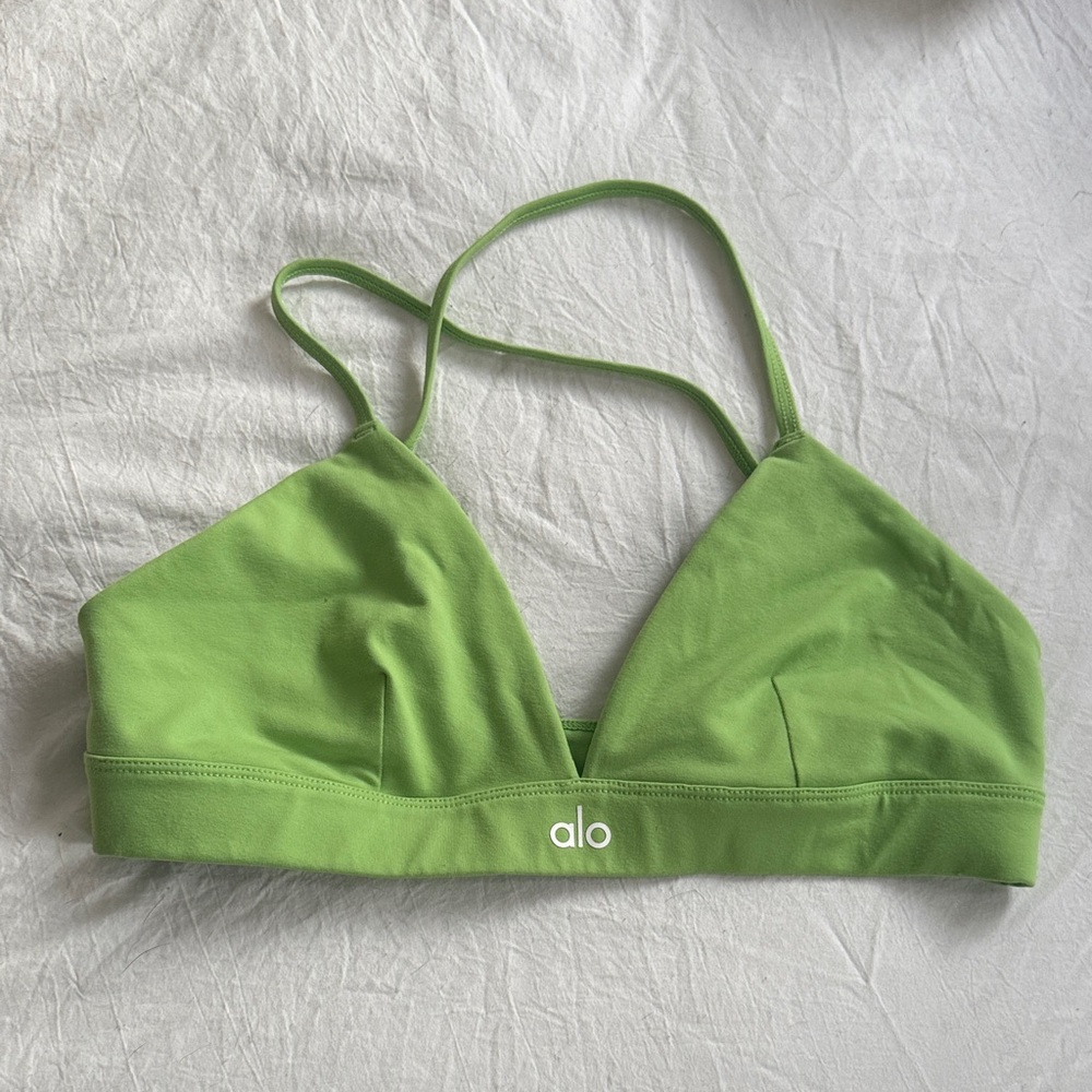 ALO Yoga Green Sports Bra